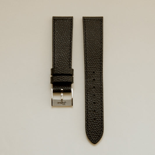 GRAINED CALF STRAP | BLACK