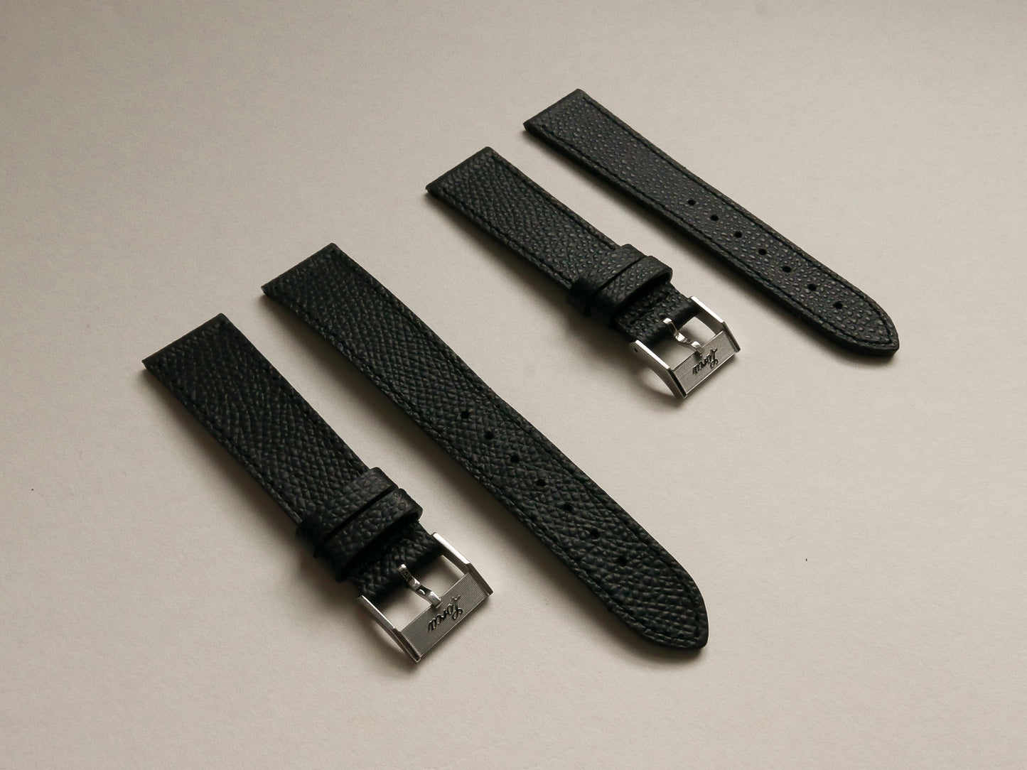 Grained Leather Strap (Black)
